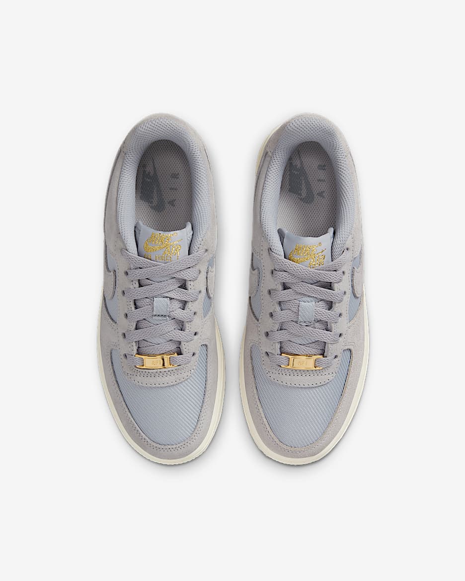 Air force 1 junior grey suede online